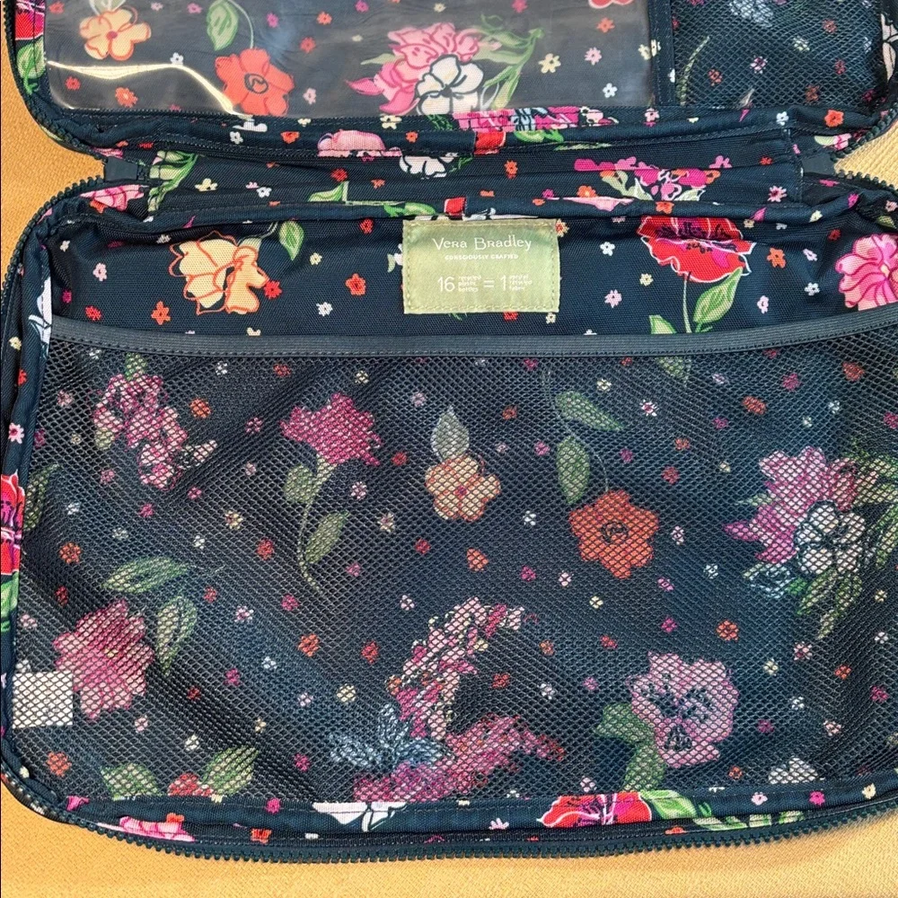Vera Bradley ReActive Lighten Up Seat Organizer Hope Blooms Teal